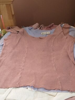 Ribbed Pink Tank